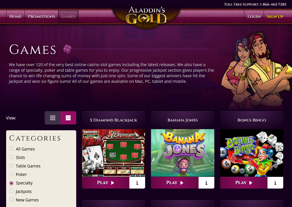 Aladdins
Gold Casino Aladdins Gold Casino