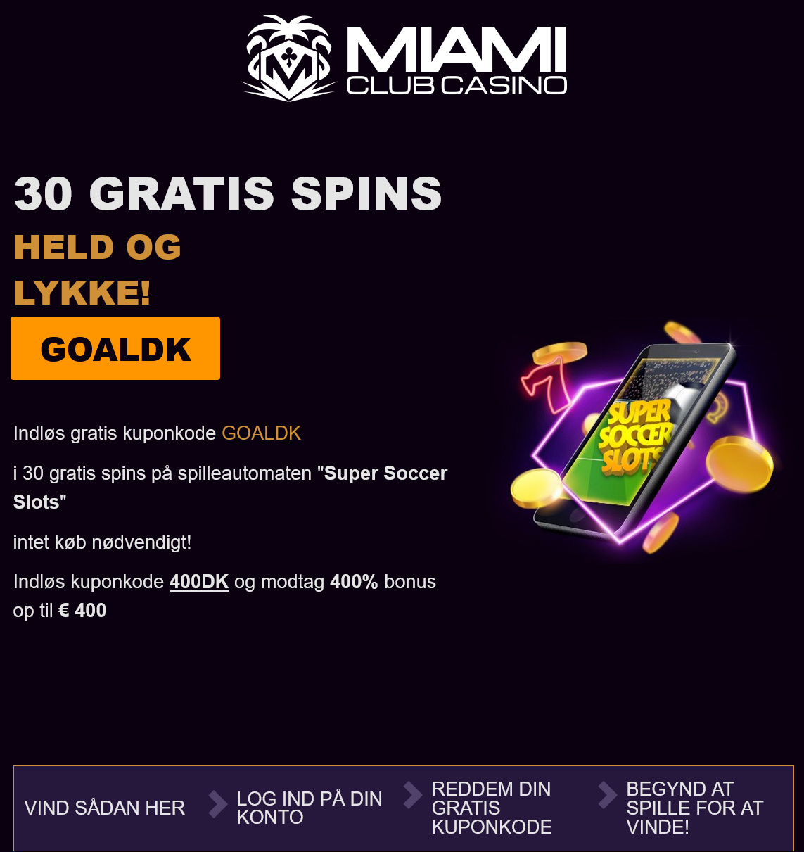 Miami Club 30 Free Spins Miami
Club 30 Free Spins