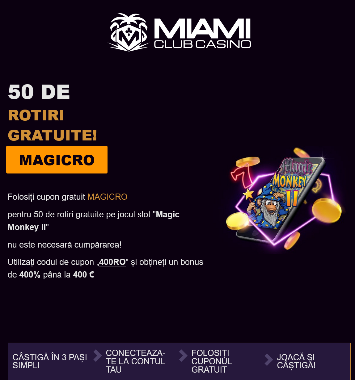 Miami Club
50 Free Spins Miami Club 50 Free Spins