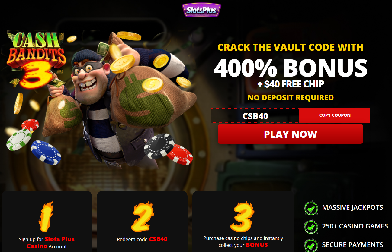 400% WELCOME BONUS + $40 FREE
CHIP 400%
WELCOME BONUS + $40 FREE CHIP